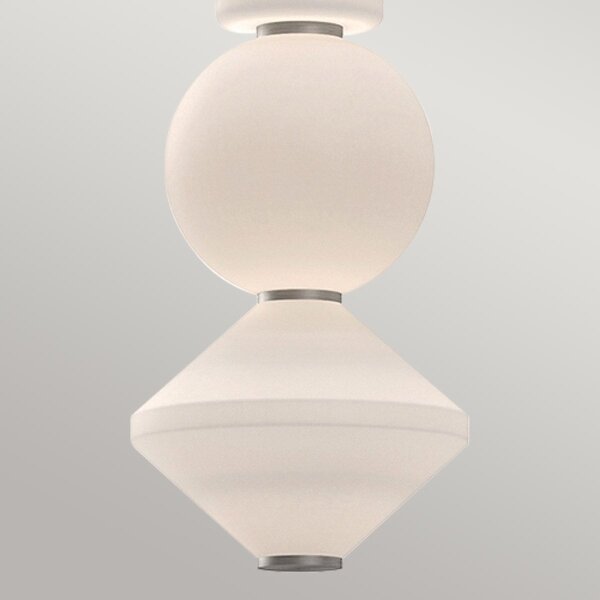 Alora Mood ALM-BIJOU-P3-PN - Lampadario a sospensione su cavo BIJOU LED/20W/230V 3000K cromo