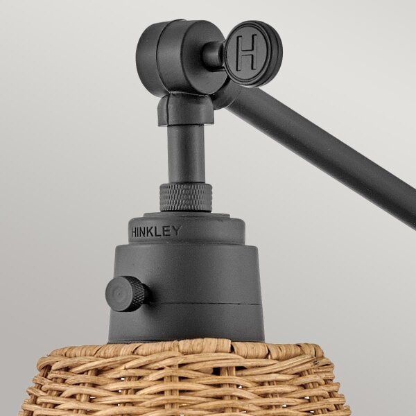 Hinkley HK-ARTI-1W-BK-NR Faretto da parete ARTI 1xE27/60W/230V nero/marrone