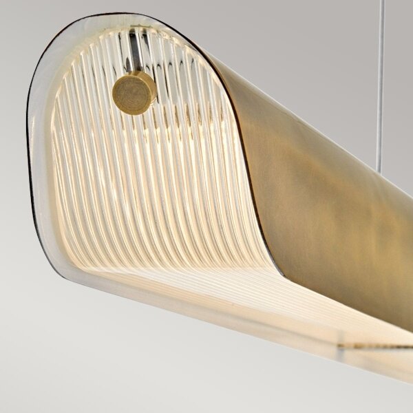 Hinkley HK-ARCO-LED-LP-117-HB - Lampadario LED sospeso su cavo ARCO LED/43W/230V 3000K, finitura dorata