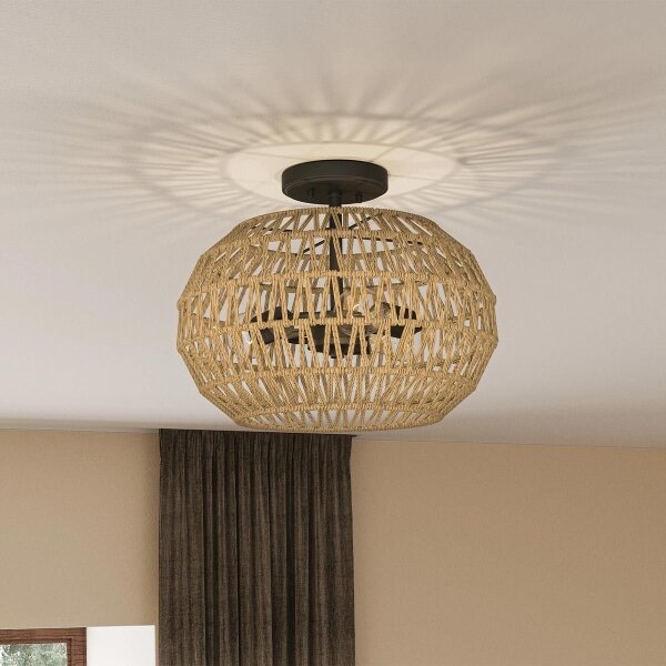 Quoizel QZ-CASABLANCA-3SF-PBZ - Plafoniera CASABLANCA 3xE27/60W/230V