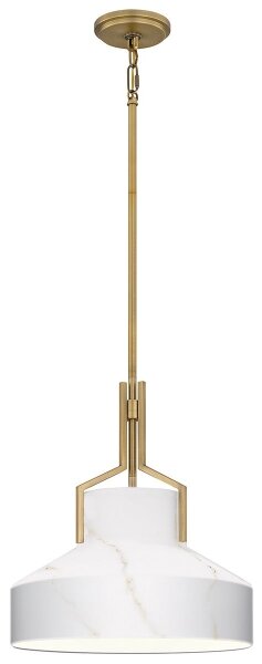Quoizel QZ-BRECKEN-2P-AB-ABG - Lampadario BRECKEN 2xE27/60W/230V oro/decorazione effetto marmo