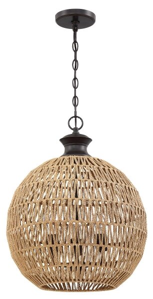 Quoizel QZ-CASABLANCA-3P-PBZ - Lampadario a sospensione con catena CASABLANCA 3xE27/60W/230V