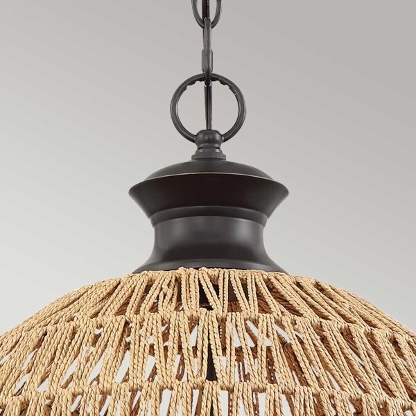 Quoizel QZ-CASABLANCA-3P-PBZ - Lampadario a sospensione con catena CASABLANCA 3xE27/60W/230V