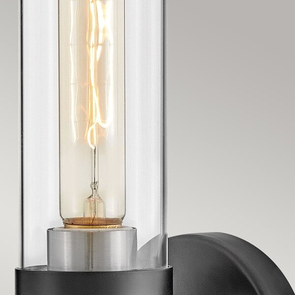 Hinkley HK-ELLISON1-BK-BN -Lampada da bagno ELLISON 1xE27/40W/230V IP44 nera
