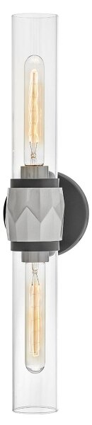 Hinkley HK-ELLISON2-BK-BN -Lampada da bagno ELLISON 2xE27/40W/230V IP44 nera