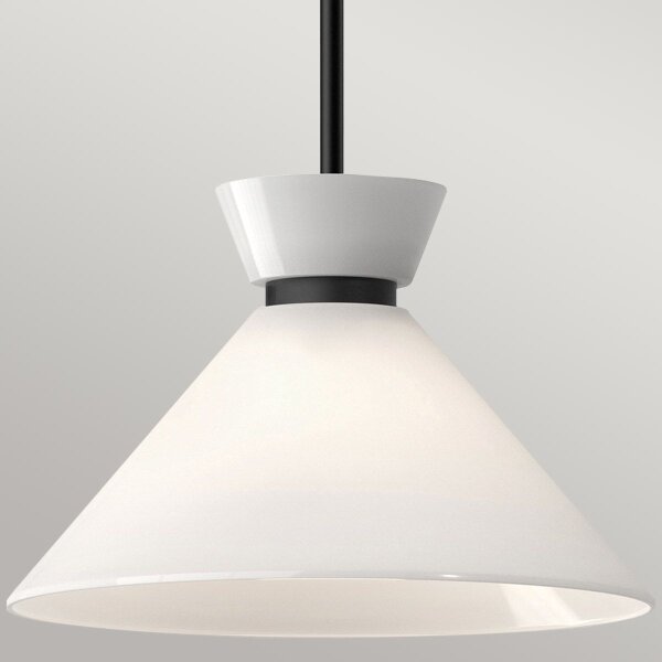 Alora Mood ALM-HALSTON-P-M-BK - Lampadario su asta HALSTON 1xE27/60W/230V nero