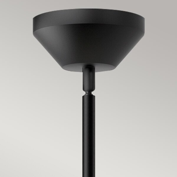 Alora Mood ALM-HALSTON-P-M-BK - Lampadario su asta HALSTON 1xE27/60W/230V nero
