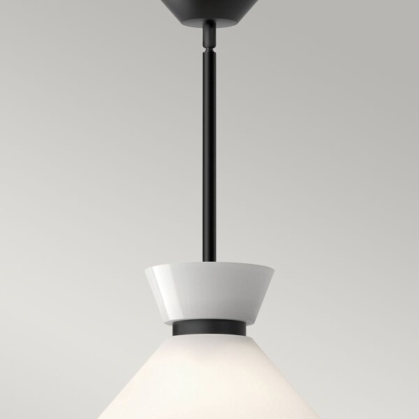 Alora Mood ALM-HALSTON-P-M-BK - Lampadario su asta HALSTON 1xE27/60W/230V nero