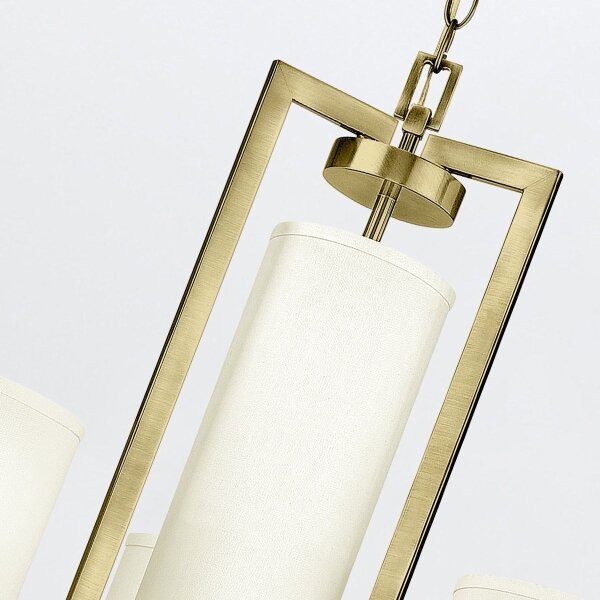 Hinkley HK-HAMPTON4-BB - Lampadario a catena HAMPTON 4xE27/60W/230V dorato