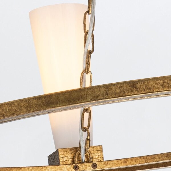 Elstead KRISTY4-DG-OPAL - Lampadario a stelo KRISTY 4xE27/40W/230V rame