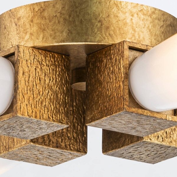 Elstead KRISTY-4P-DG-OPAL - Lampadario a stelo KRISTY 4xE27/40W/230V, finitura rame