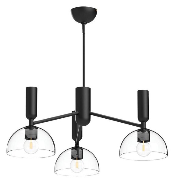 Alora Mood ALM-JUDE3-MB-CL - Lampadario su asta JUDE 3xE27/60W/230V nero