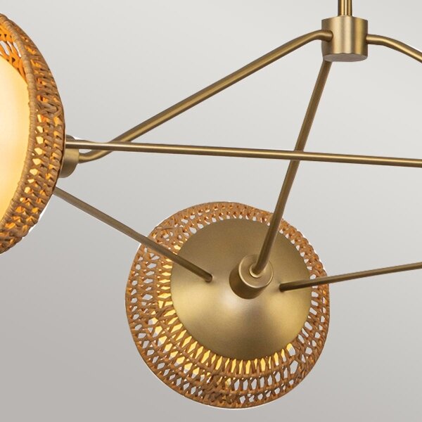 Alora Mood ALM-PERTH3-GD - Lampadario a stelo PERTH 3xE14/40W/230V dorato