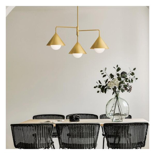 Alora Mood ALM-REMYCK3-GD - Lampadario su asta REMYCK 3xE27/60W/230V dorato