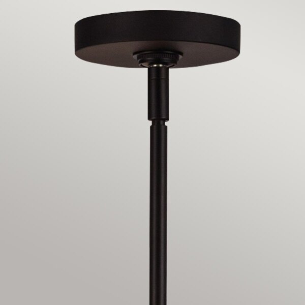 Alora Mood ALM-SYLVIA4-BK-CL - Lampada a sospensione su asta SYLVIA 4xE14/40W/230V nero