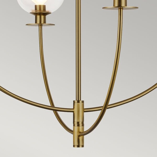 Alora Mood ALM-SYLVIA4-BG-CL - Lampadario a stelo SYLVIA 4xE14/40W/230V dorato