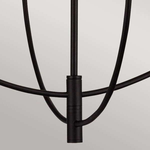 Alora Mood ALM-SYLVIA4-BK-CL - Lampada a sospensione su asta SYLVIA 4xE14/40W/230V nero