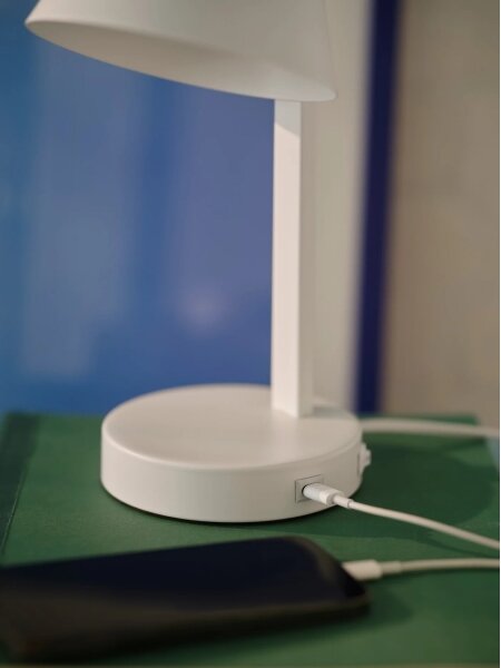 Nordlux - Lampada da tavolo WILMER 1xE14/40W/230V bianca
