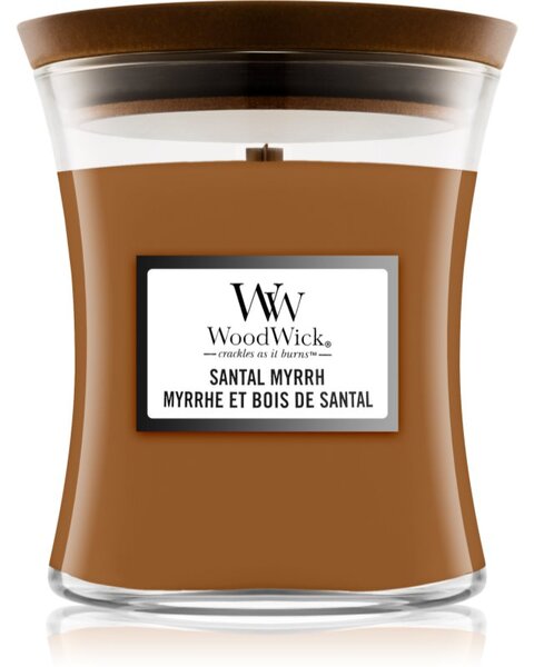 Woodwick Santal Myrrh candela profumata 275 g