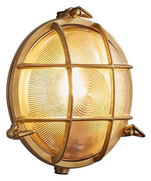 Nordlux - Lampada da parete per esterni POLPERRO 1xE27/12,5W/230V IP64 ottone