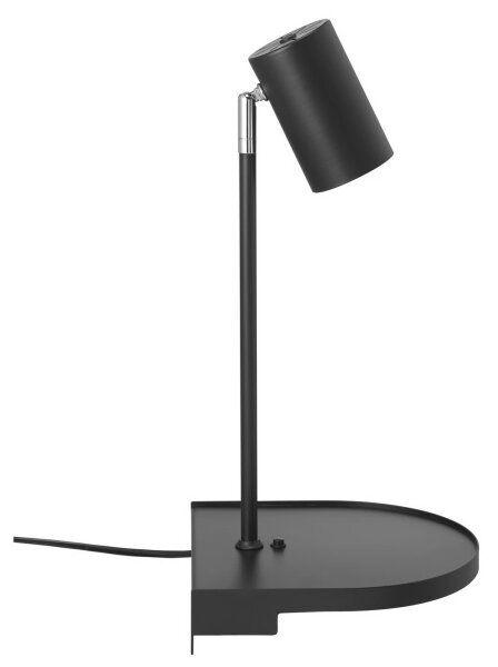 Nordlux - Lampada da parete con mensola CODY 1xGU10/15W/230V nera