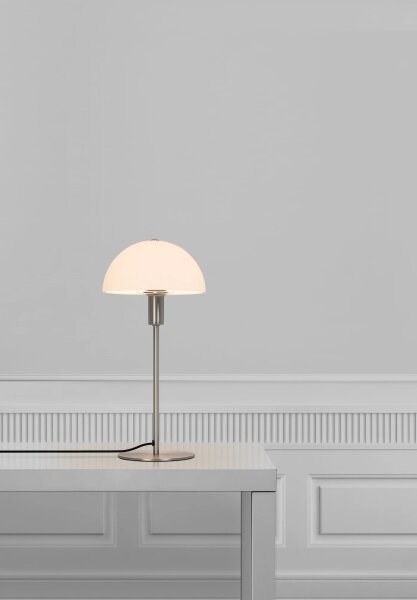 Nordlux - Lampada da tavolo ELLEN 1xE14/40W/230V cromo opaco/bianco