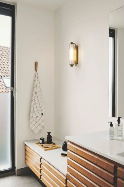Nordlux - Illuminazione per specchio da bagno NIMAL 2xE14/25W/230V IP44 ottone