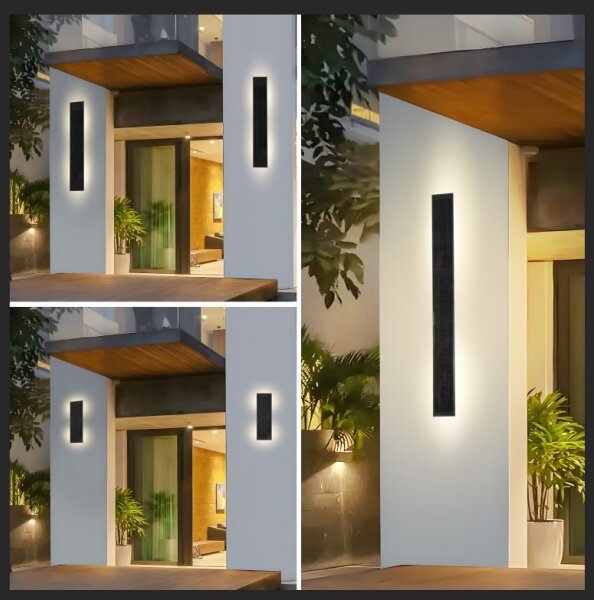 Brilagi - Applique solare a LED SUN, 4 W, 230 V, 60 cm, 4000 mAh, IP44