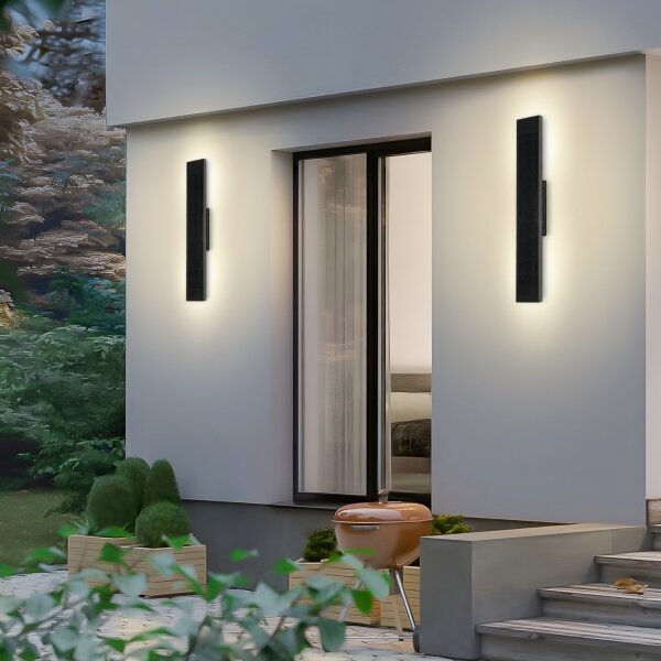 Brilagi - Applique solare a LED SUN, 4 W, 230 V, 60 cm, 4000 mAh, IP44