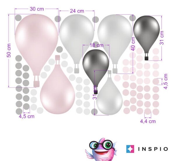 Palloncini autoadesivi in stile norvegese