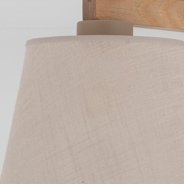 Brilagi - Lampadario a plafone LATTE SABIA 3xE27/15W/230V pino/beige