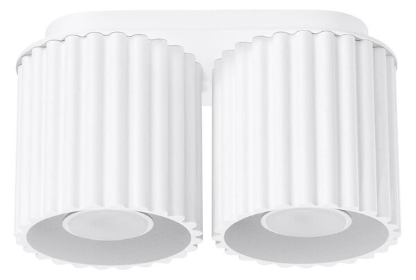 Sollux SL.1780 - Faretto AURA 2xGU10/10W/230V bianco