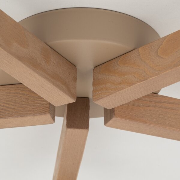 Brilagi - Lampadario a montaggio superficiale LATTE SABIA 5xE27/15W/230V pino/bianco