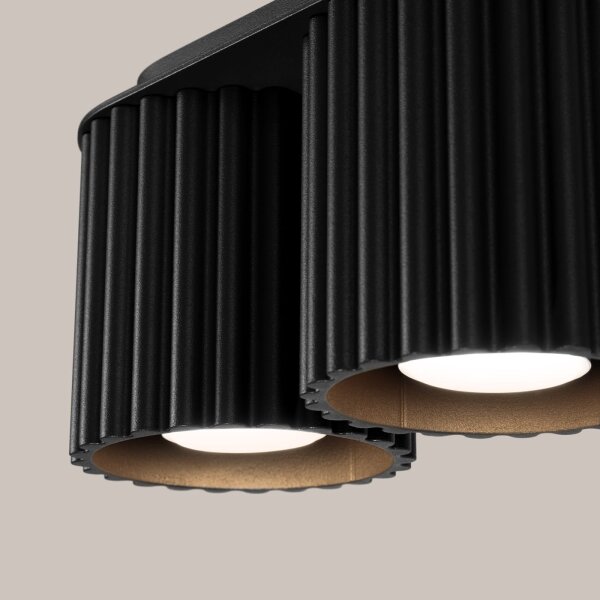 Sollux SL.1785 - Faretto AURA 2xGU10/10W/230V nero