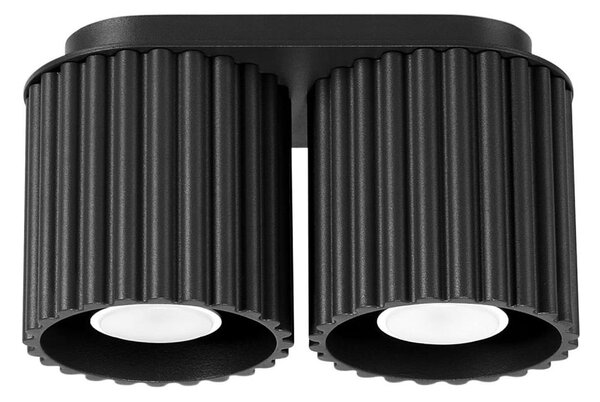 Sollux SL.1785 - Faretto AURA 2xGU10/10W/230V nero