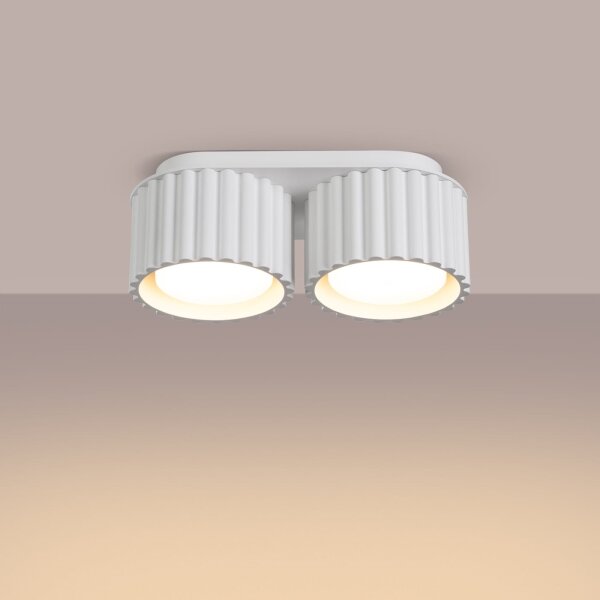 Sollux SL.1783 - Faretto AURA 2xGX53/10W/230V, bianco