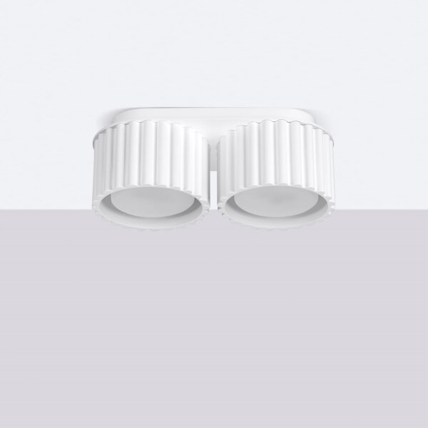 Sollux SL.1783 - Faretto AURA 2xGX53/10W/230V, bianco