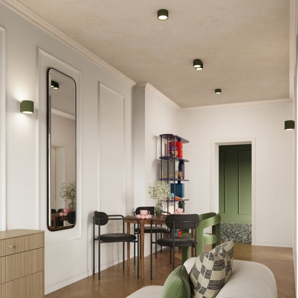 Sollux SL.1797 - Faretto AURA 1xGX53/10W/230V 6 cm verde