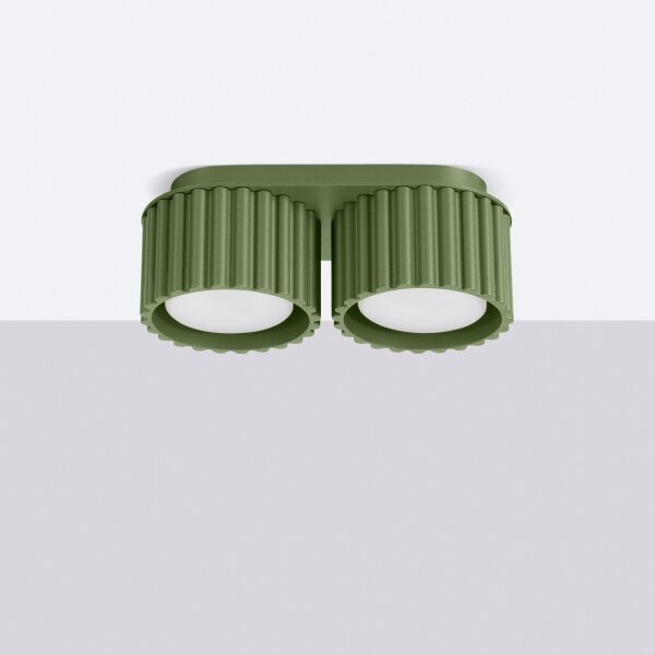 Sollux SL.1798 - Faretto AURA 2xGX53/10W/230V verde