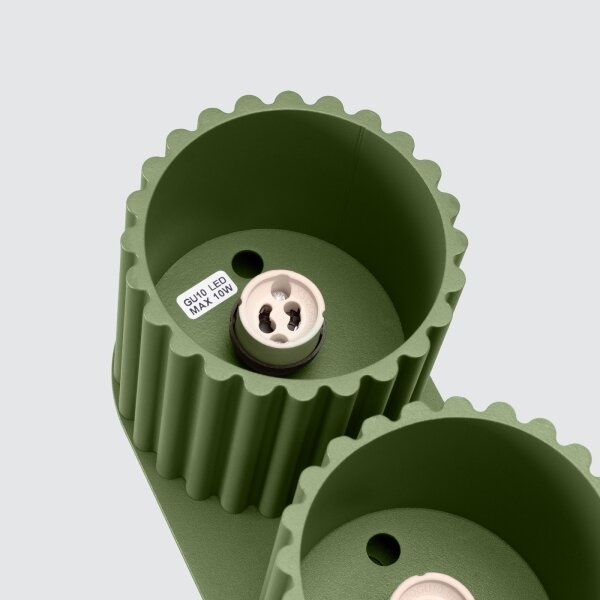 Sollux SL.1795 - Faretto AURA 2xGU10/10W/230V verde