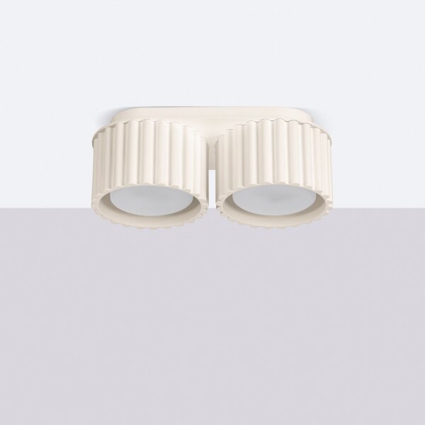 Sollux SL.1793 - Faretto AURA 2xGX53/10W/230V, crema