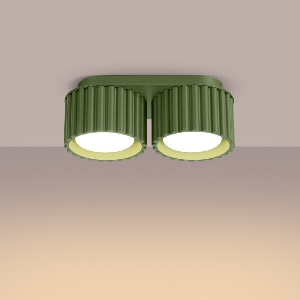 Sollux SL.1798 - Faretto AURA 2xGX53/10W/230V verde