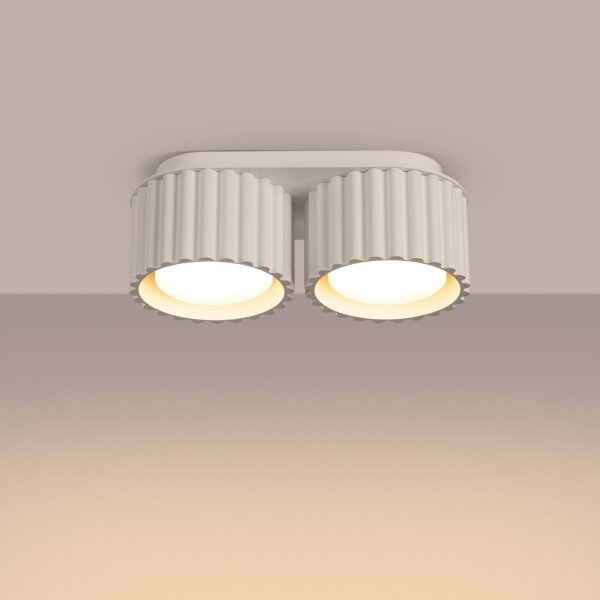 Sollux SL.1793 - Faretto AURA 2xGX53/10W/230V, crema