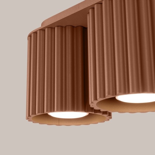 Sollux SL.1805 - Faretto AURA 2xGU10/10W/230V marrone