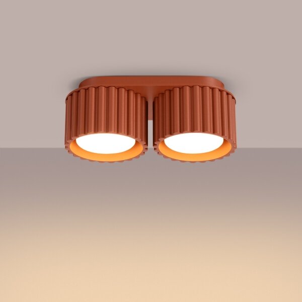 Sollux SL.1803 - Faretto AURA 2xGX53/10W/230V arancione