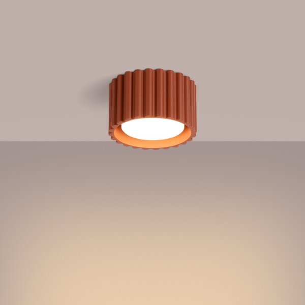 Sollux SL.1802 - Faretto AURA 1xGX53/10W/230V 6 cm arancione