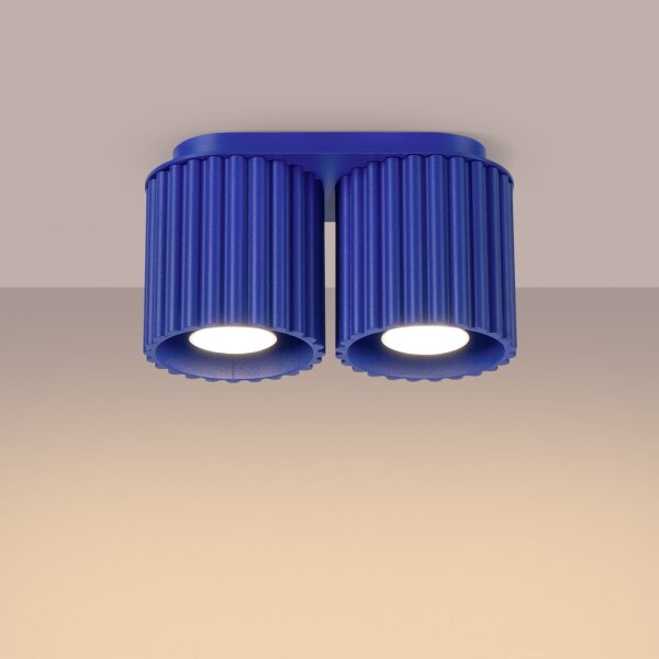 Sollux SL.1810 - Faretto AURA 2xGU10/10W/230V blu