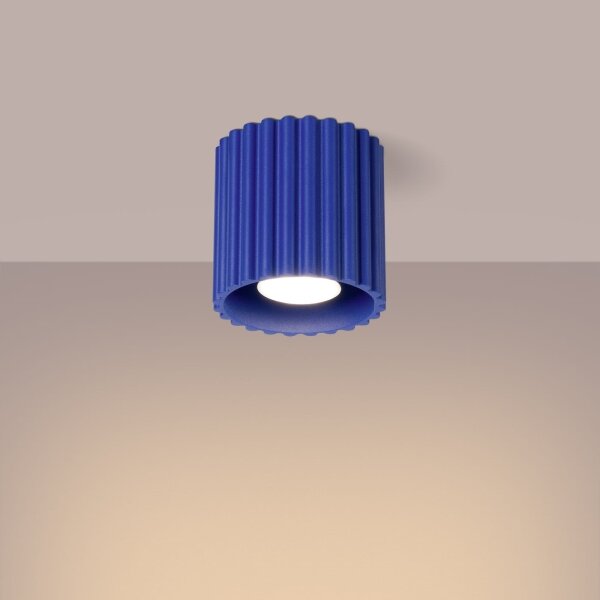 Sollux SL.1809 - Faretto AURA 1xGU10/10W/230V 10 cm blu