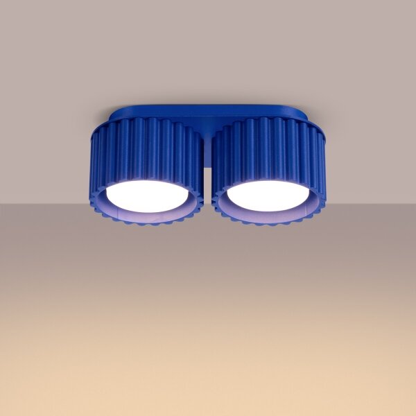 Sollux SL.1813 - Faretto AURA 2xGX53/10W/230V blu