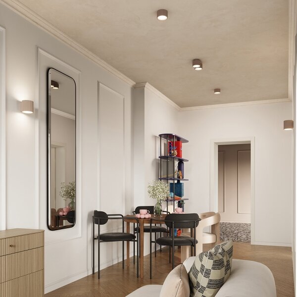 Sollux SL.1817 - Faretto AURA 1xGX53/10W/230V 6 cm taupe